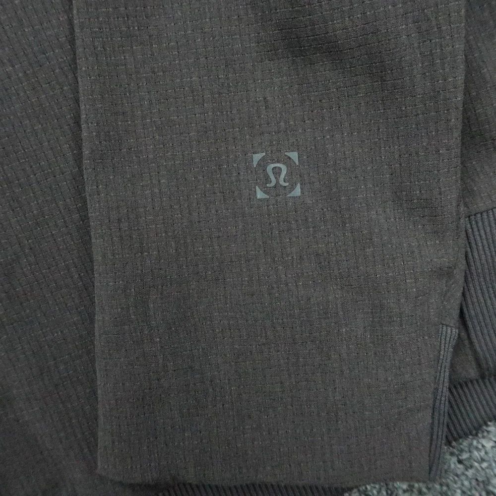 lululemon Jacket Mens Large Gray Airing Easy Bomber Full Zip Pockets Lightweight